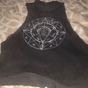 Black muscle tank